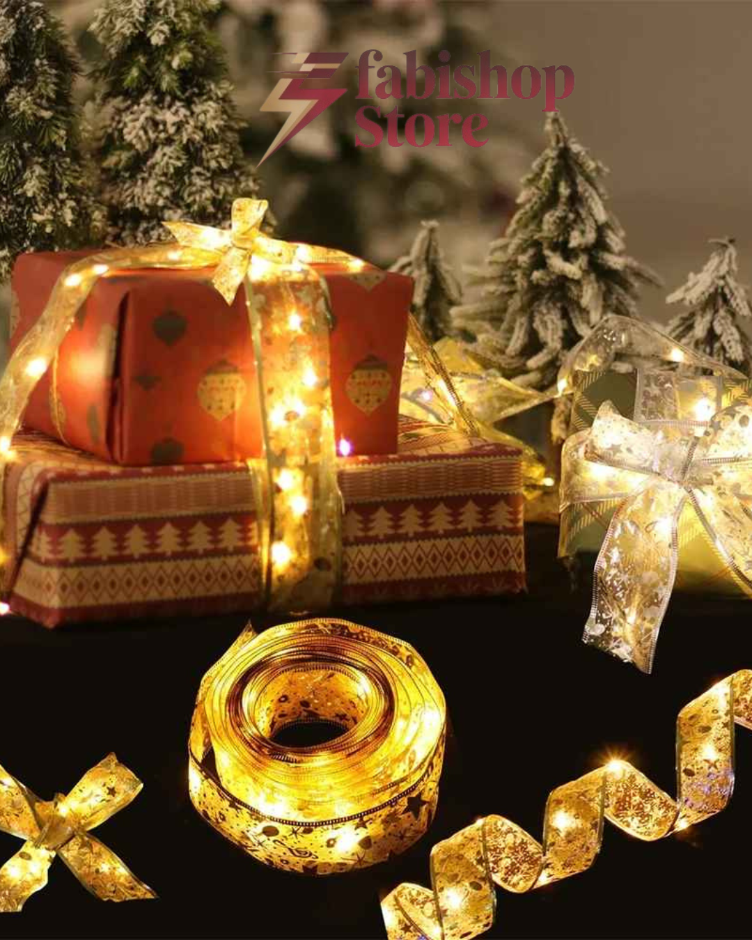 ARBOL DE NAVIDAD 1.80 + 2 CINTA LED NAVIDEÑA + 1 CJA. LUCES NAVIDEÑAS 3metros + 2 LAMPARAS NAVIDEÑAS