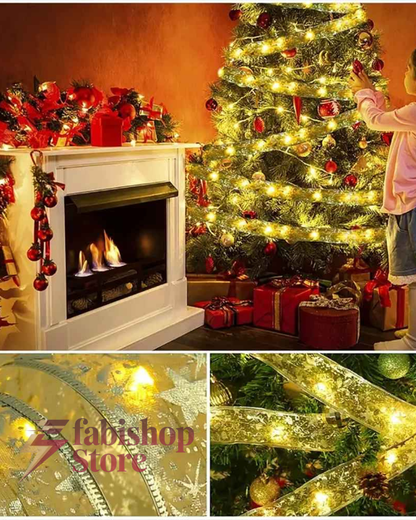 ARBOL DE NAVIDAD 1.80 + 2 CINTA LED NAVIDEÑA + 1 CJA. LUCES NAVIDEÑAS 3metros + 2 LAMPARAS NAVIDEÑAS